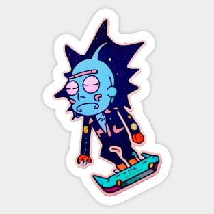 Rick styles zombie Galaxy Crow Sticker